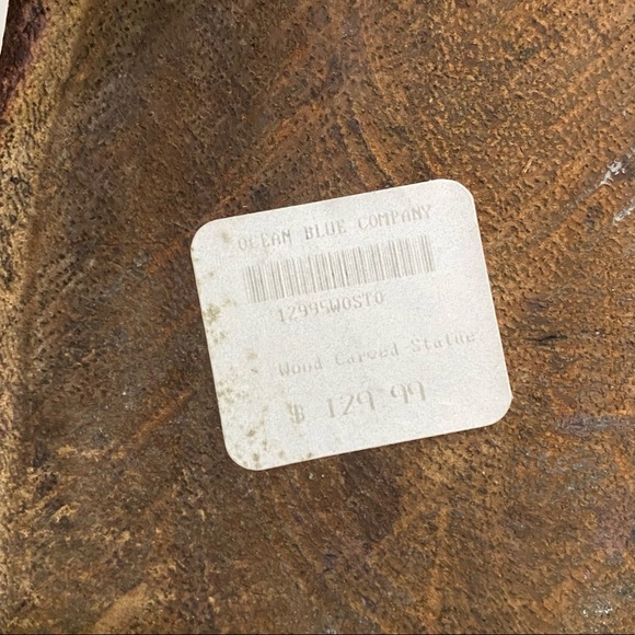 Ocean Blue Company Wood Carved Statue Sculpture Abstract Man Woman Yoga MCM - Picture 12 of 12